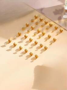 1对20G耳骨耳钉，男女通用，不锈钢材质，小巧精致，2毫米和3-8毫米耳钉，镶嵌CZ圆形球形平底耳钉套装，夏季海滩度假比基尼配饰，吸睛服饰，婚纱配饰 - 多功能珠宝，游泳、沐浴、运动时佩戴皆宜，情人节、生日、母亲节和度假惊喜的理想之选。 - 彩色 - 查看 6