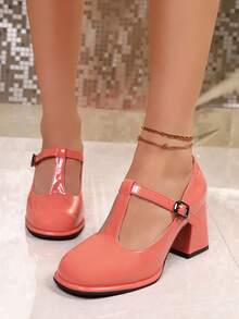 Elegant, Stylish, And Comfortable Women's High Heels, Available In A Variety Of Colors, Suitable For Parties, Pool Parties, Dances, Weddings, And Daily Commutes. - 珊瑚橙 - 查看 4