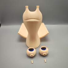 1个蜗牛造型卫生纸架，配有三种表情。蜗牛配件包含一对眼睛。图片中的纸巾仅供参考；产品不包含纸巾。 - 彩色 - 查看 3