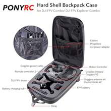 PONYRC Profesnal Mini 4 Pro - Funda rígida impermeable para viaje para  Mini 4/3 Pro con control remoto RC-N2/RC 2 y accesorios - Gris oscuro cepillado - Ver 2