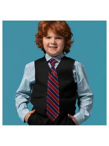 Healeved Accesorios De Corbata Ajustables Con DiseñO a Rayas En Azul Marino Y Rojo Para NiñOs Perfectos Para Uniformes Escolares Y Fiestas 32Cm,40981130 - Multicolor - Ver 6