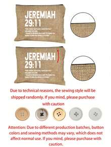 Petit sac à main pour femme avec lettrage Jeremiah. Sac à bandoulière élégant, organisateur de cosmétiques, sac de toilette léger et pliable, sac de courses multifonctionnel, parfait pour ranger les fournitures de bureau, les essentiels de voyage et les articles du quotidien. Convient pour les vacances, les trajets, les courses, les fêtes. Cadeau d'anniversaire, cadeau de Ramadan, accessoire de mariage, cadeau de Pâques, cadeau pour demoiselle d'honneur - Multicolore - Voir 10