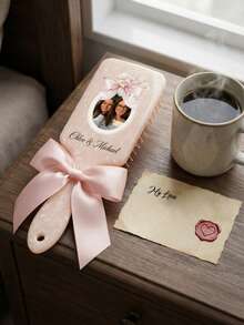 1支可定制照片梳，个性化名字梳子，防毛躁梳，伴娘礼物，女孩生日礼物，粉色气垫梳，祖母礼物，周年纪念礼物，情人节礼物，生日礼物，结婚礼物，母亲节礼物，闺蜜礼物，送给妈妈的礼物，送给女朋友的礼物，送给她的礼物，送给妻子的礼物，节日礼物 - 彩色 - 查看 5