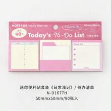 Mini Sticky Note Set, Daily Memo Series, Minimalist All-Match Versatile Memo Notes, Decorative Sticky Notes - Multicolor - View 8