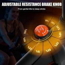 Exercise Bike Stationary Bike Indoor Cycling Bicycle For Home Gym Spinning Bike 300 Lbs Weight Capacity Adjustable Seat/Handlebar For Office Cardio Workout - trái cam - Xem 5