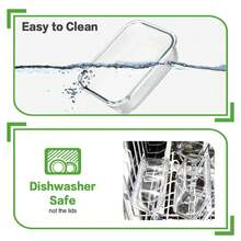 32-Piece Glass Food Storage Containers (16 Glass Bowls + 16 Lids) With Upgraded Snap Locking Lids – Airtight Lunch Containers, Suitable For Microwave/Oven/Refrigerator/Dishwasher (Gray) - 灰色 - 查看 5