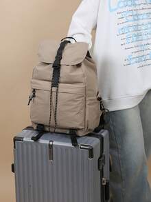 1个大容量运动旅行背包 - 男女通用防水尼龙徒步包 - 轻便多功能户外登山包 - 韩版男女通用抽绳背包 - 抽绳封口背包 - 彩色 - 查看 5