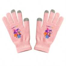 Kpop Demon Hunter Girl Group Student Gloves, Warm Touchscreen Gloves, Dopamine Print Knitted Gloves For Boys & Girls, Autumn/Winter - Multicolor - View 7