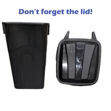 Spacious 45 Gallon Wheeled Heavy Duty Plastic Garbage Can With Attached Lid - Durable Home Garage Yard Outdoor Storage Solution - 1 - View 10