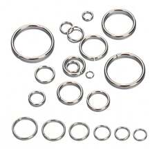 200pcs Stainless Steel Split Rings, Connector Accessories For DIY Jewelry Making Such As Bracelets, Necklaces, Earrings, Pendants - Stainless Steel Jump Ring - View 1