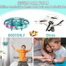 Spinner Volador Pelota Voladora Juguete para s 5+ Años Flying Ball al Aire Libre Dron para s con USB Boomerang Pelota Flotante con LED Luz Regalo para Cumpleaños - Verde - Ver 2