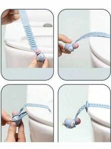 1个马桶盖提手，卫生手柄，用于提起马桶盖，防污马桶盖拆卸器，浴室清洁工具 - 多色 - 查看 5