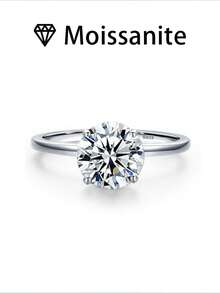 1 chiếc nhẫn cưới nữ, nhẫn kim cương đơn và ngọc trai, bạc sterling 925 2.1g, đá Moissanite 2-3 carat, kiểu dáng Bohemian Palace, quà tặng đính hôn, cưới, kỷ niệm, ngày Valentine, kèm giấy chứng nhận Moissanite và hộp quà sang trọng. - Bạc - Xem 11