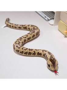 19.69英寸仿真蟒蛇毛绒玩具，蛇形抱枕玩偶，多种颜色可选，适合女性——趣味恶搞礼物，万圣节、情人节、儿童节节日礼物、派对礼品 - 彩色 - 查看 11