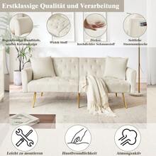 Sofa Bed Mattress - Beige + Teddy - View 9