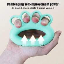 Finger Exerciser, Finger Grip Strength Trainer, Hand Joint Rehabilitation And Physiotherapy Massager. - Mint Green - View 3