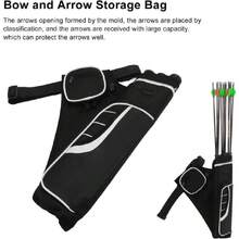 Carcaj de Tiro con Arco, Soporte para Bote de Arco Y Flecha Carcaj Bolsa de Flechas de Cadera Almacenamiento Multidireccional Bolsa de Soporte de Flecha de Tiro con Arco PortÖ™il para Caza(negro),40992629 - Multicolor - Ver 6