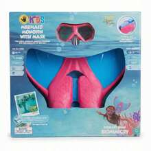 Set de Aletas y Googles Infantiles para Nadar y Bucear - Rosa - Ver 2