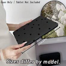 Minimalist Heart-Shaped Flip Cover Tablet Protective Case - Multicolor - View 3