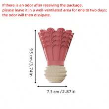 1个狗狗磨牙玩具，羽毛球形，耐用耐咬，适合狗狗自主玩耍和放松，也可作为柯基犬和柴犬的吱吱作响玩具，有助于清洁牙齿。 - 彩色 - 查看 2