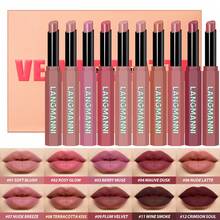 12 Colors Velvet Matte Lipstick, Nude Matte Soft Dark Color Lipstick, High Pigment Long Lasting Waterproof Lipstick, Makeup Gift For Women & Girls - 12 Colors - View 15