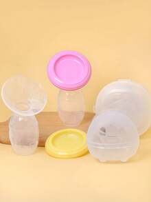 KUNT 1pc 90ml Manual Silicone Breast Pump For Breastfeeding Milk Collection - Multicolor - View 10