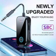 Upgraded Bluetooth 5.4 AUX Receiver Transmitter 3.5mm With Microphone HiFi Stereo Wireless Audio Adapter For TV, Computer, Airplane, Car - Bluetooth 5.4 - View 8