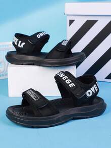 1双男士简约凉鞋，新款耐磨透气时尚鞋，夏季防滑驾车沙滩鞋 - 黑色 - 查看 11