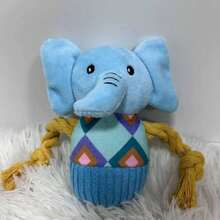 嚎叫狗狗玩具，自娱自乐玩具，无需电池，摇晃发出声音，耐咬清洁牙齿，幼犬吱吱叫宠物用品，自娱自乐，缓解无聊 - 彩色 - 查看 5