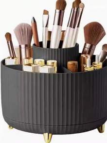 1pc 5-Slot 360 Degree Rotatable Pen Holder Storage Cup, Suitable For Desktop Pencil Holder, Desktop Organizer And Accessories, Desktop Stationery Organizer, Cute For Office, School, Home Use,Back To School,School Supplies,Pencil Case,Pencil Pouch,School Bag - one-size - View 6