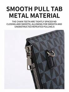 Washing Toiletry Bag Men's Handbag For Sports Business And Travel Storage Bag, Men Allover Graphic Clutch Bag Envelope Bag Underarm Bag Square Bag, Gift For Father Holiday Essentials Fall Stuff Anti-Theft Portable Lightweight Gift For Men Hand Bag Office Supplies Men Gift Gift For Husband Dad Gift Valentines Gift, Valentine Day, Easter - Multicolor - View 8