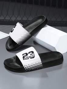 All Season Indoor Slippers, Couples Slippers, Campus Style Bathroom Slippers, Dorm Slippers, Outdoor Beach Slippers - White - View 12