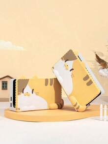 GeekShare 3-Paw Cat Silicone Base Protective Case Compatible With Nintendo Switch Dock/Switch OLED Dock - Multicolor - View 3