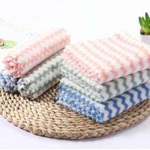 3/6pcs Microfiber Cleaning Cloths, Coral Fleece Towels, Absorbent Kitchen Rags. Quick Cleaning, Protect Delicate Surfaces, Durable, Reusable Up To 500 Times, Lint-Free, Quick-Dry Dish Towels, Scratch-Free Polish Cloths - Square - View 7