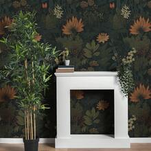 Dark, Botanical Peel-And-Stick Wallpaper, Textured Contact Film, Waterproof, Self-Adhesive Vinyl Wallpaper With A Line Pattern, Removable, For Cabinets/Countertops, Wall Coverings, Home Decoration, Wall Design, 45 X 300 Cm - RW807-3M - 查看 7