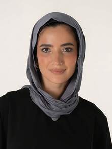 1件装女士经典纯色头巾，预缝制裹身式围巾头巾，可调节多用途头巾，柔软舒适的粘胶纤维面料，适合日常佩戴、运动、瑜伽 - 多色 - 查看 6