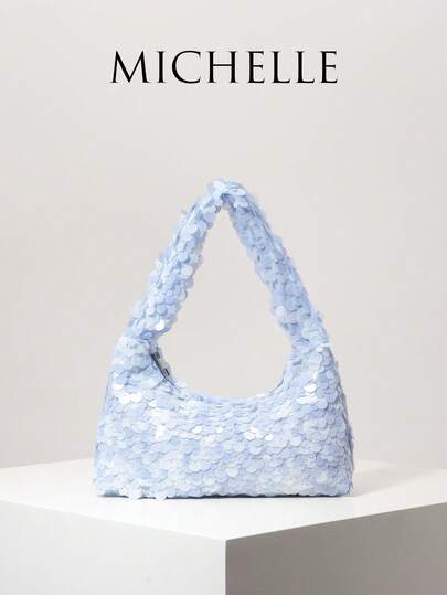 Sequin Shoulder Bag, Elegant Ladies Wallet, Party/Prom/Wedding Accessory, Women's Gift, Valentine's Day (Random Design)