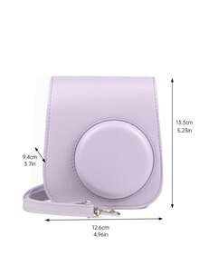Mini Retro Camera Shaped Crossbody Bag, Purple - Multicolor - View 6