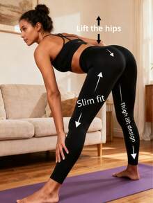 OKP 3pcs Women's High-Waisted Tight Yoga Pants Set Licras De Mujer, Compression Leggings For Sports, Fitness, Running,Leggings De Mujer - Nhiều màu - Xem 2