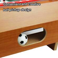 Mesa de fútbol de madera, 6 filas para 18 jugadores por equipo, juego deportivo compacto para interiores, fácil de montar, no requiere electricidad, adecuado para cumpleaños, fiestas de despedida y regalos generales, mesa de fútbol de escritorio - Verde - Ver 6