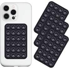 Set de 3 suporturi pentru telefon cu ventuză, silicon, antiderapant, suport pentru telefon, suport adeziv din silicon, hands-free, suport cu ventuză puternică, mâner lipicios pentru telefon, suport hands-free pentru accesorii pentru telefon, potrivit pentru selfie-uri și înregistrare, cadou de Ziua Îndrăgostiților - Multicolor - Vizualizare 14