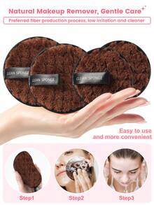 49PCS Makeup Tools Set Including:25PCS Makeup Brush Set+4PCS Makeup Sponges+4PCS Mini Makeup Sponges+4PCS Triangle Powder Puffs+4PCS Mini Air Cushion Powder Puffs+4PCS Circular Powder Puffs+2PCS Makeup Brush Cleaning Tools+2PCS Facial Cleansing Sponges - Brown - View 4