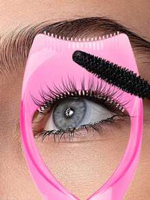 1pc Blue 3-In-1 Eyelash Card, Eyeshadow & Mascara Applicator, Beginner Makeup Eye Liner Assistance Tool,Makeup,Cheap,Room Decor,Vanity,Travel,Bedroom,Makeup Accessories,Cheap,Stocking Stuffers,Makeup,Makeup Tools,Cheap Stuff,Gifts,Gifts For Women,Christmas Gifts - 彩色 - 查看 1