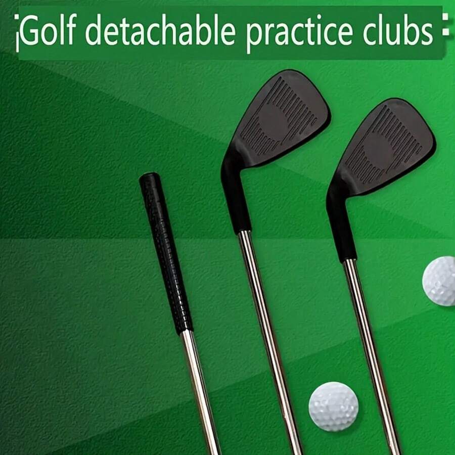 1 pieza Palo de golf desmontable, hecho de materiales de alta calidad, duradero y adecuado para viajes frecuentes y uso repetido. El eje de acero inoxidable resiste los arañazos y la oxidación, manteniendo una apariencia suave e integridad estructural incluso con un uso a largo plazo. El punto de conexión desmontable está reforzado con un trabajo de precisión para evitar el desgaste y garantizar una conexión segura.