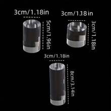 1pc Transparent Acrylic Round Display Stand Perfume Display Rack Modern Display Box Jewelry Cosmetics Bedroom Home Decor Storage Display Rack Mini Doll Display Easy To Clean Space-Saving - Multicolor - View 8
