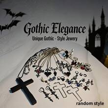 Mystery Jewelry Set,Random 1pcs Y2K Gothic Mystery Jewelry For Women,Gift Set(Gothic Witch Punk Necklace,Earrings, Rings,Bracelets)(No Jars) - Ngẫu nhiên 1. - Xem 3