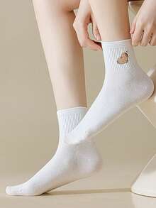 1/5 Pairs Women Merrald Color Cartoon Capybara Pattern Fashion Versatile Breathable Sweat-Absorbent Casual Home Cute Short Socks - Multicolor - View 7