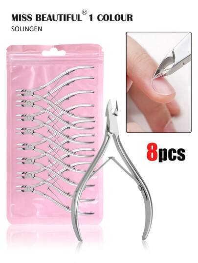 Stainless Steel Manicure Set, Includes Nail Clippers, Nail Scissors, Nail Care Tools, Cuticle Remover, Nail Pusher, Suitable For Manicure And Pedicure