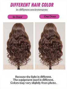 200% 密度 34 英寸 5*5 13*4 波浪卷蕾丝前假发 - 预剪、预拉、预熨烫高清透明蕾丝前假发，无需胶水 - 巴西原生发，预拔毛、预漂白，中分假发，无需胶水 - 耳到耳，无需胶水，无需技巧，波浪卷蕾丝闭合假发，无需胶水 - 4 号巧克力色前额假发，无需胶水编织假发，适合女性日常使用 - 棕色 - 查看 11