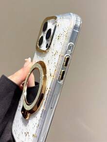 极简时尚金箔高光镜面手机壳，适用于 17/16/15/14/13 - 白色 - 查看 4